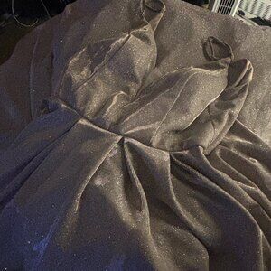 Shimmer Rose Gold Prom Dress